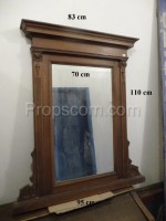 Mirror in a solid wooden frame