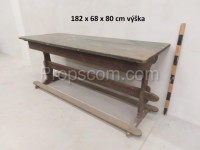 Narrow wooden table