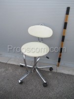 White swivel chair