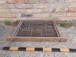 Wicker wooden mat