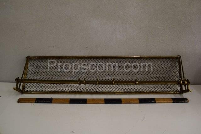 Wall shelf brass