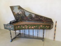 Painted harpsichord