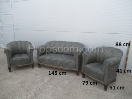Sofa mit Sesseln
