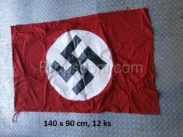 Flag with swastika