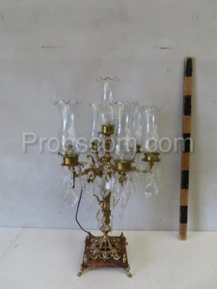 Brass electric candlesticks