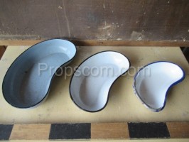 Enameled dish emitters