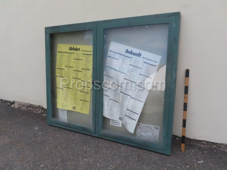 Hanging information display case