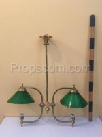 Chandelier brass sheet green