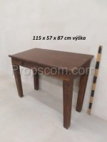 Wooden slanted folding table