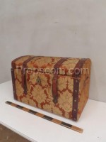 Decorated travel suitcase