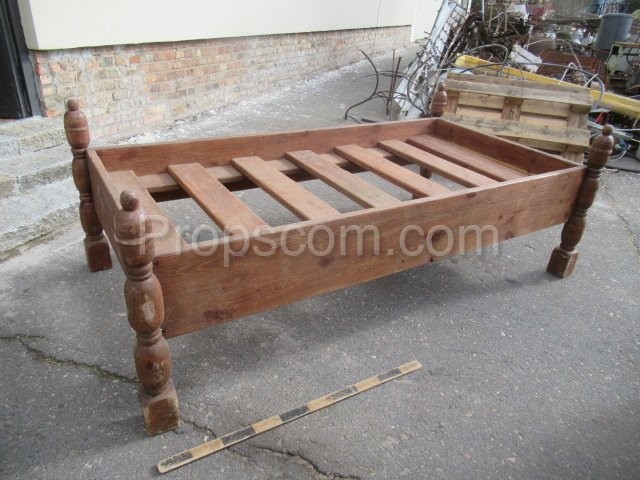 Wooden bed