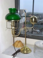 Table lamp brass green
