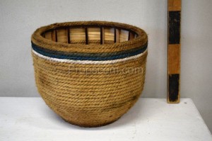 Wicker basket decorated