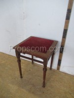 Upholstered chair red