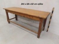 Wooden long table