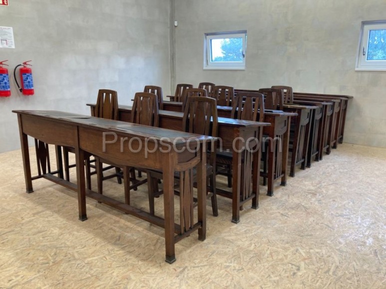 School desks and chairs whole set