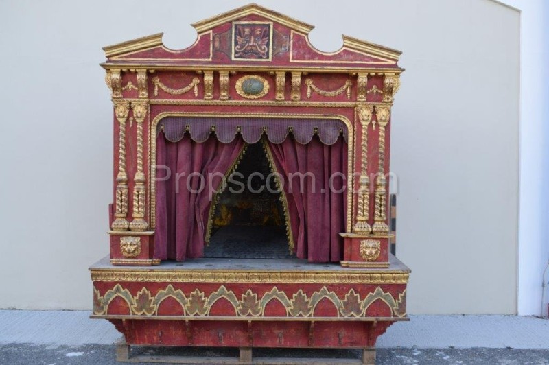 Antique puppet theater