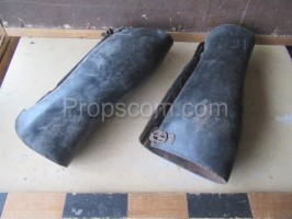 Leather shoe covers