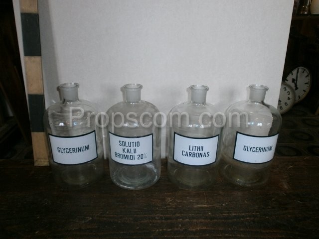 Large bottles with ground-glass joint