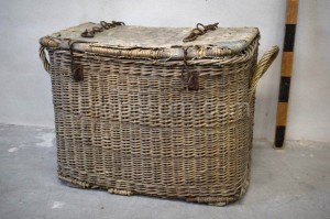 Storage basket with lid