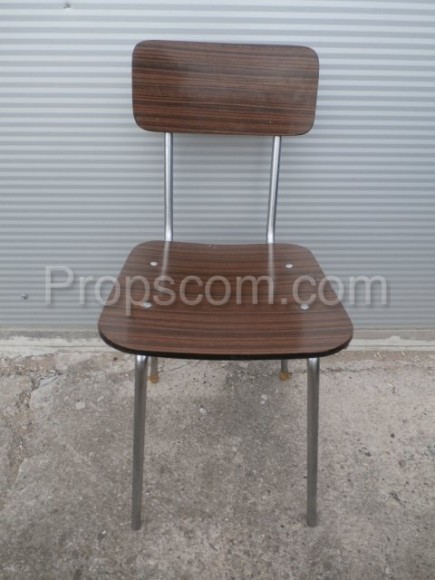 Chairs chrome laminate imitation wood