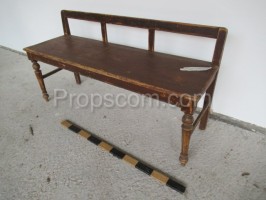 Wooden brown bench