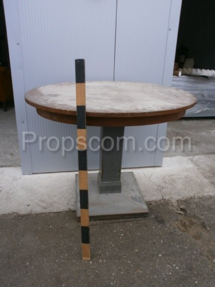 Wooden round table