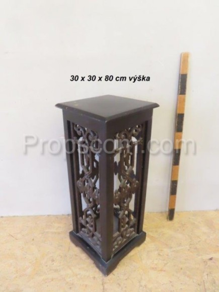 Wooden pedestal