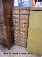 Wooden filing cabinet