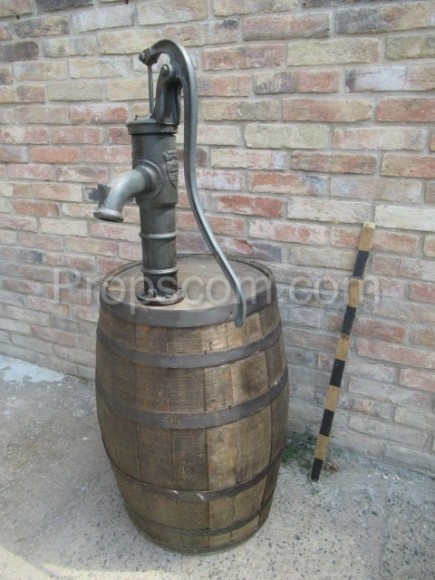 Water pump in a barrel
