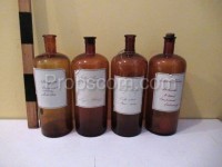 Large bottles with ground glass