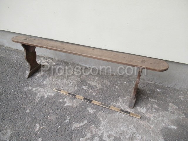 Medieval narrow bench