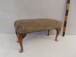 Wooden footstool