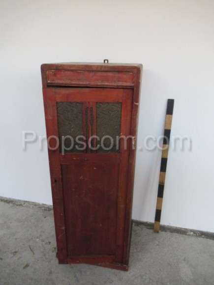 Dark red cabinet