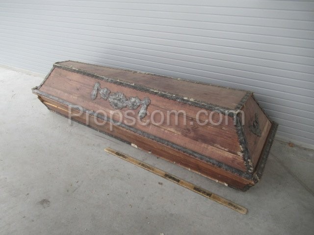 Wooden casket decorated