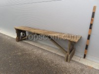 Wooden bench