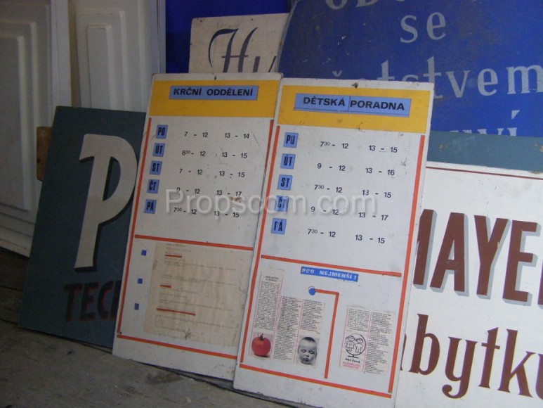 Information signs: Hospital mix