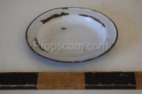 Enameled plate