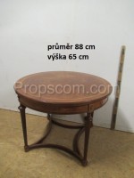 Wooden round table