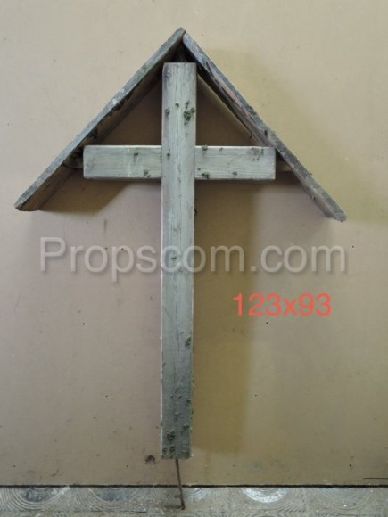 Wooden cemetery cross