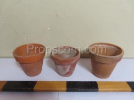 Terracotta flower pots