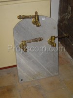 Marble panel faucet