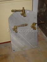 Marble panel faucet