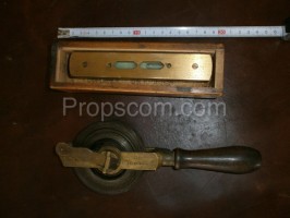 Old spirit level and band