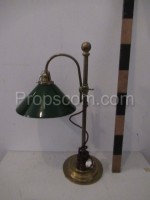 Green glass lamp