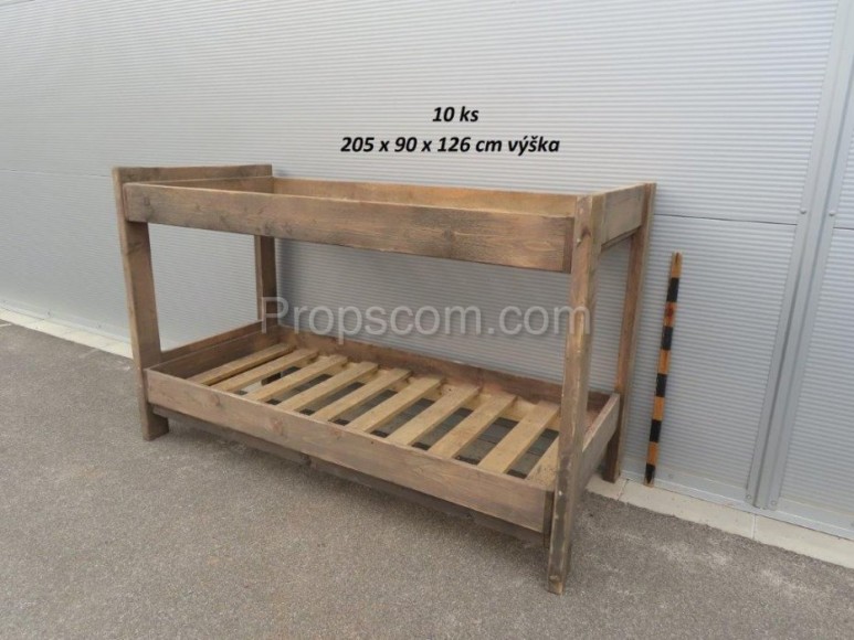 Etagenbett aus Holz