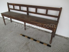 Wooden brown bench