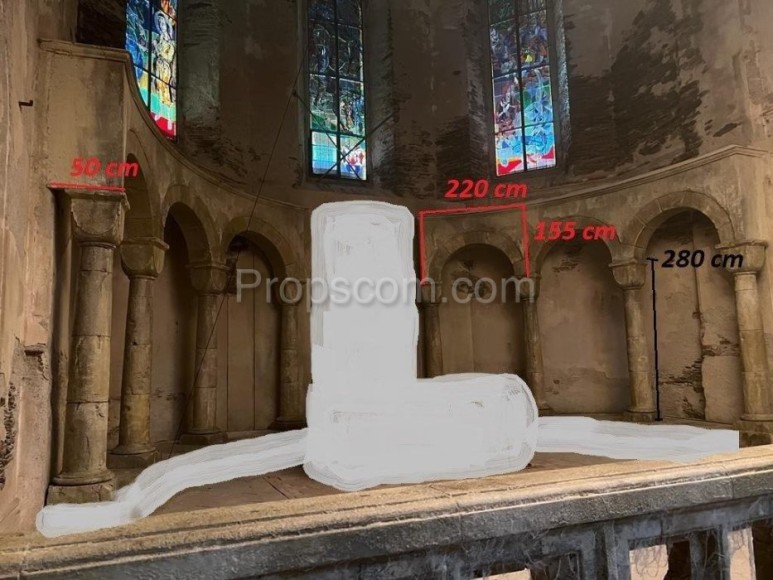 Vybavení středověkého kostela - polystyren