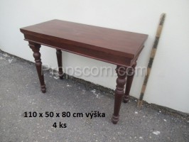 Wooden narrow table