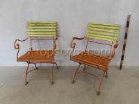 Forged garden chairs